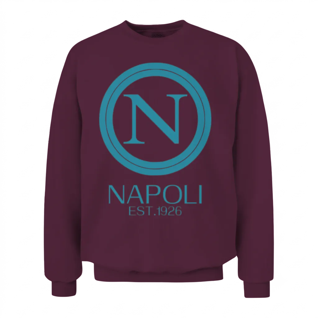 Napoli Italy Blue Unisex Sweatshirt - Maroon