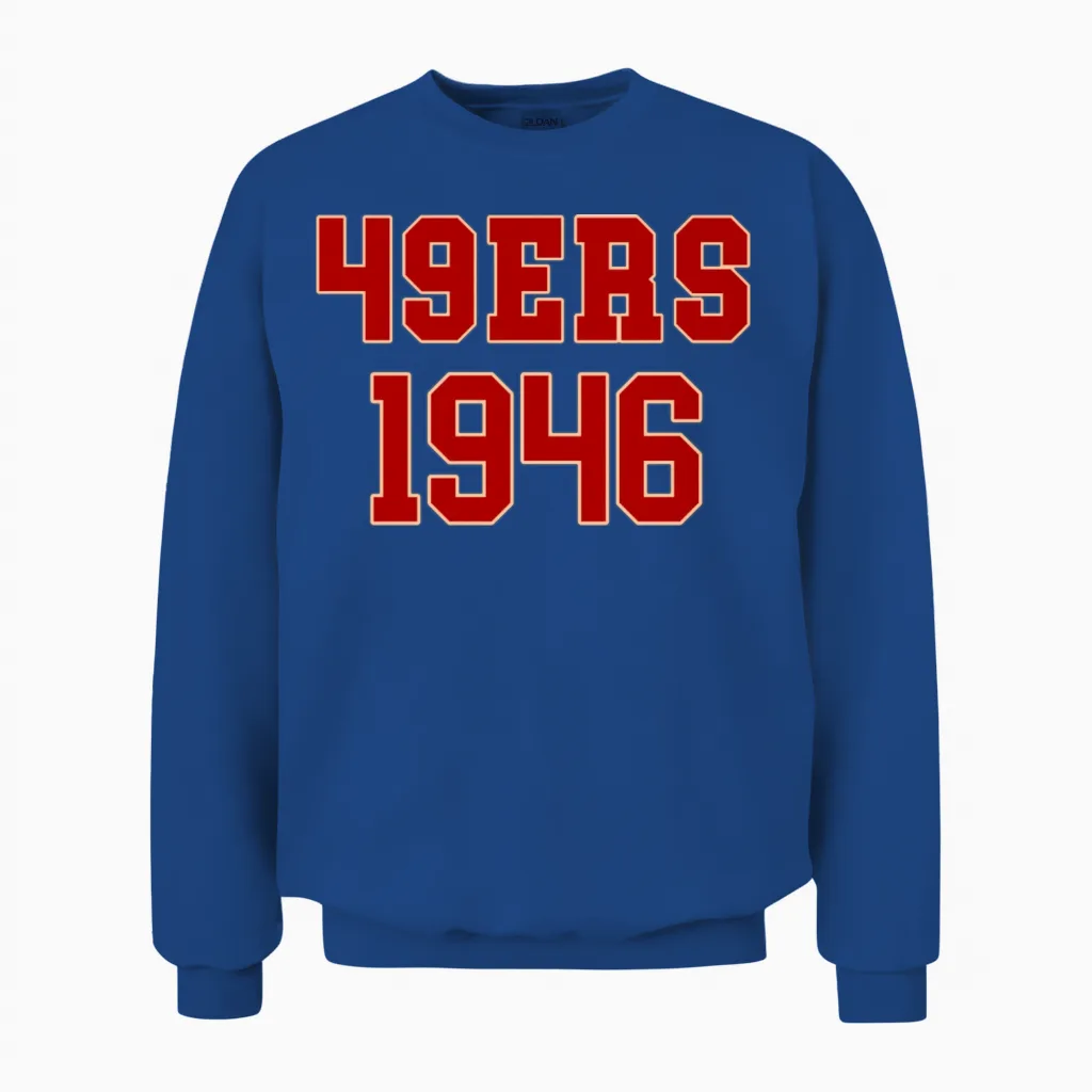 49ers Football 49ers 1946 Unisex Sweatshirt in Royal