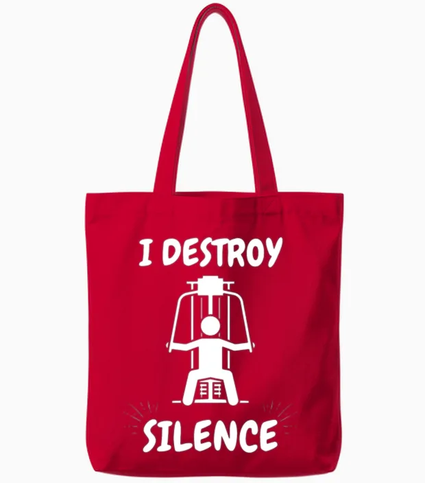 Funny Gym & Lifting Tote Bags in Red