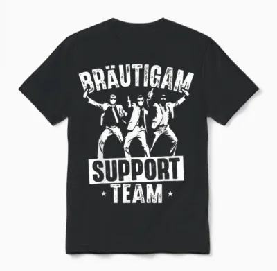 Junggesellenabschied Männer T-Shirt Team Bräutigam Jga Mann Unisex T-Shirt - Black