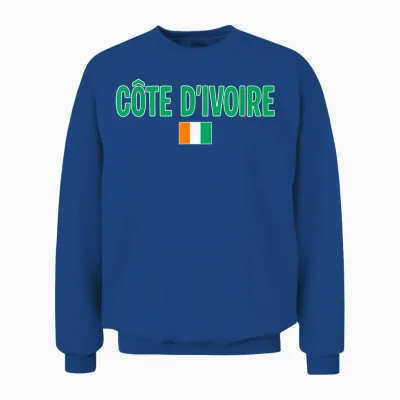 Ivorische Flagge Elfenbeinküste Unisex Sweatshirt - Royal