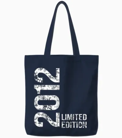 14 Geburtstag Junge 2012 Tote Bags - Navy