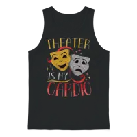 Theater Teacher Drama Teacher Theater Nerd Actor Unisex Tank Top - Black – 1
