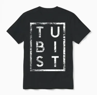 Tubist Minimalismus Tuba Tubaspieler Unisex T-Shirt - Black