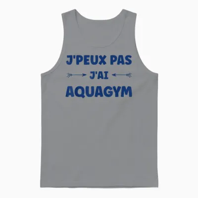 Sport Aquagym Swimming Humour J'peux Pas J'ai Aquagym Unisex Tank Top - Sport Grey