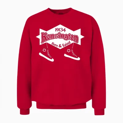 Kensington Born Raised Unisex Sweatshirt - Red