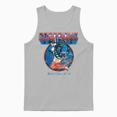 Offizielle Scorpions Savage Amusement World Tour Unisex Tank Top - Ash