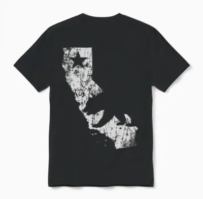 California State Bear Unisex T-Shirt - Black