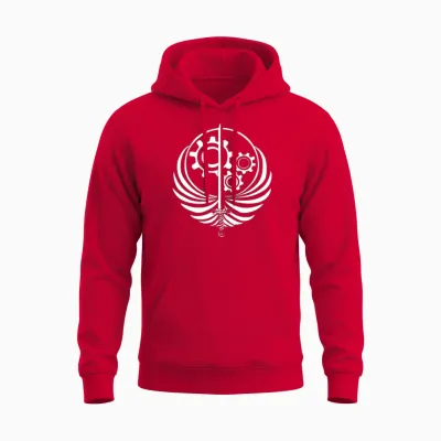 Brotherhoods of Steel Dark Unisex Hoodie - Red