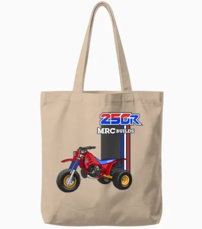 Atc 250r 3 Wheeler Mrc Builds Tote Bags - Natural