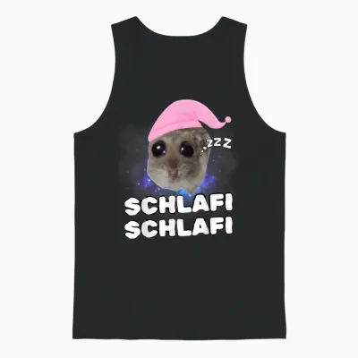 Sad Hamster - Schlafi Schlafi Unisex Tank Top - Black