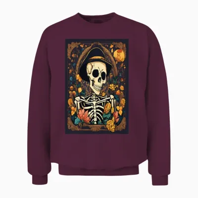Funny Cartoon Unisex Sweatshirt - Maroon