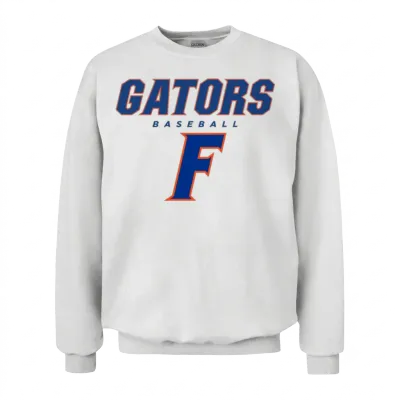 Florida Gator Baseball - Gators Baseball, Unisex Sweatshirt - White
