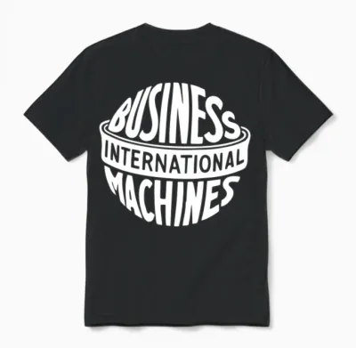 Vintage Ibm Logo Unisex T-Shirt - Black