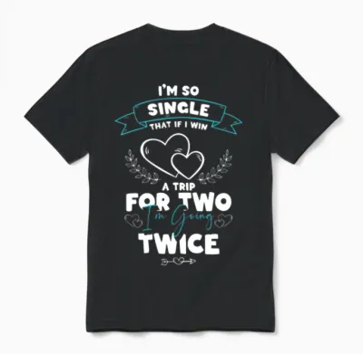 Alone Party Bachelor Single Unisex T-Shirt - Black