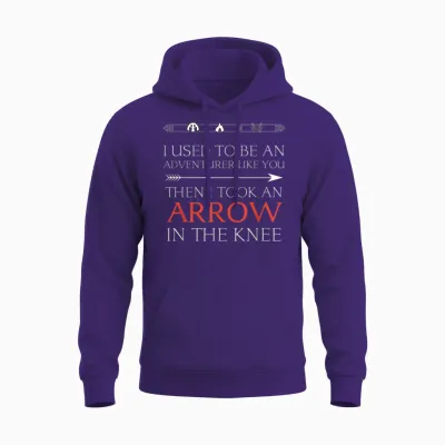 Funny I Used to Be an Adventurer Like You Unisex Hoodie - Purple