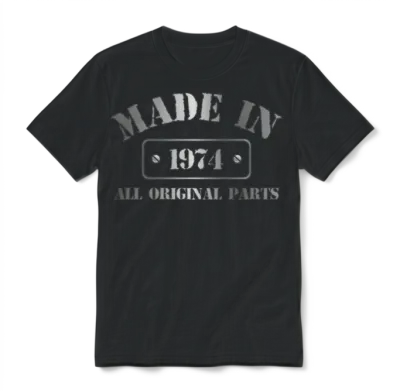 Made in 1974 Unisex T-Shirt - Black