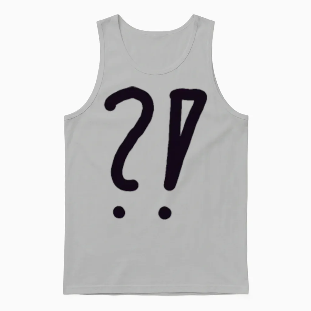 Question Mark Art Gift Unisex Tank Top - Ash