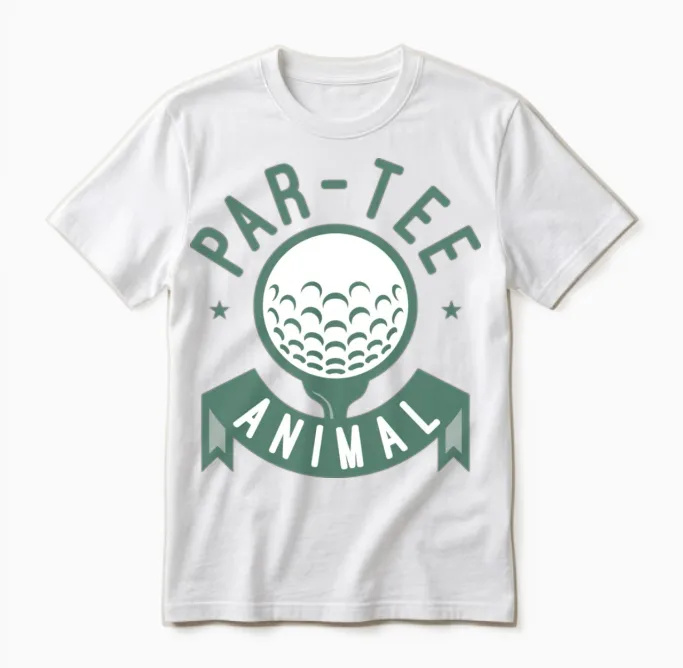 Partee Animal Retro Unisex T-Shirt - White