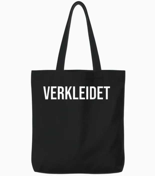 Fancy Dress Halloween Carnival Party Cologne Fancy Dress Costume T-Shirt, Black Tote Bags in Black