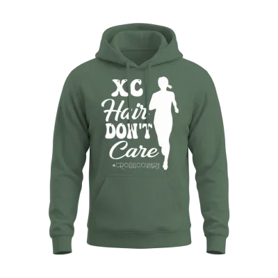 Xc Cross Country Running Unisex Hoodie - Military Green