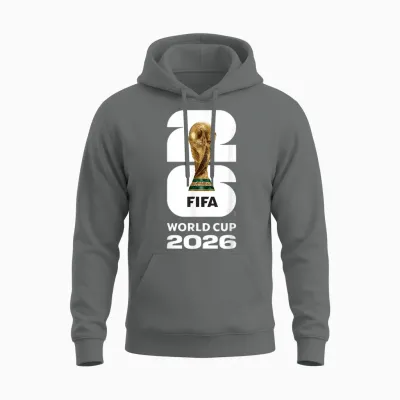 Fifa World Cup 26 Gold Trophy Tees T Shirts for Men and Women Unisex Hoodie - Graphite Heather