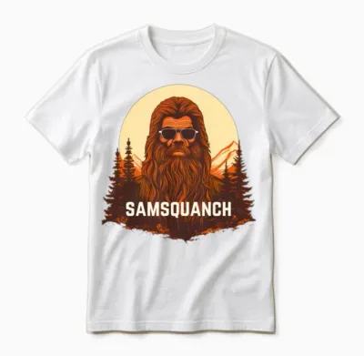 Samsquanch Unisex T-Shirt - White