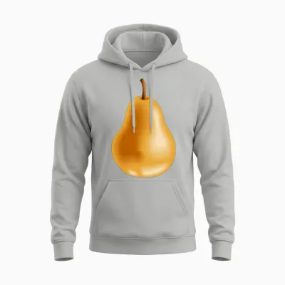 Yellow Pear Unisex Hoodie - Ash