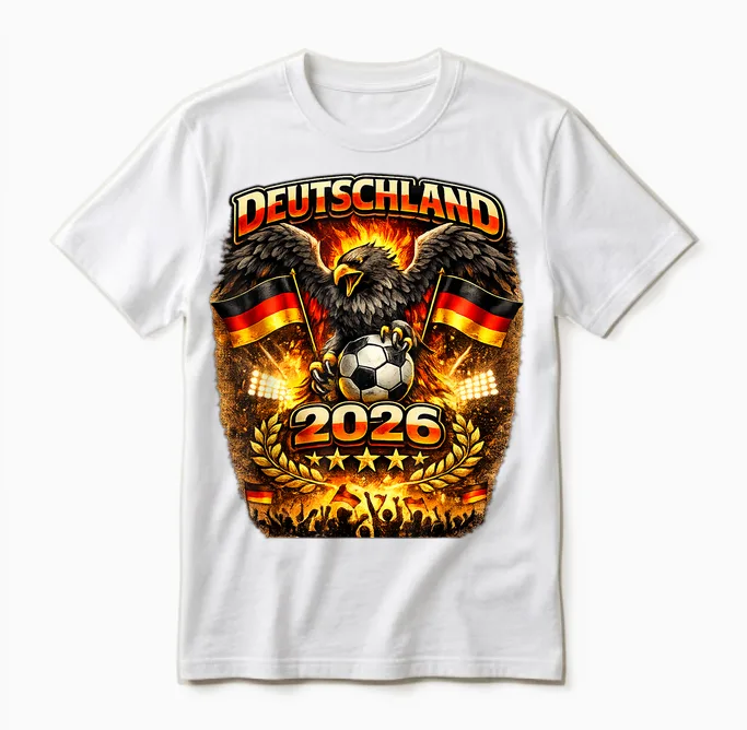 Deutschland Shirt Für Fußball Wm Em Fan Trikot Deutschland Unisex T-Shirt in White
