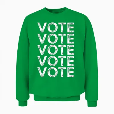 Vote Vote Vote Vote Vote Unisex Sweatshirt - Irish Green