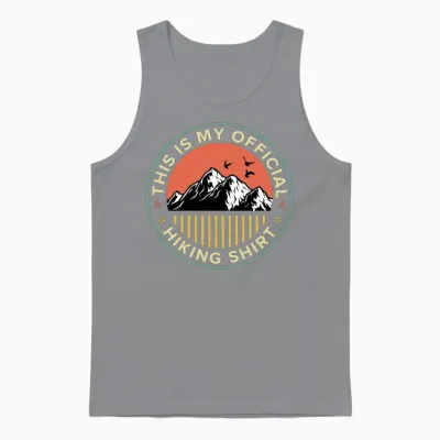 This Is My Official Hiking Shirt Wanderlust Unisex Tank Top - Sport Grey