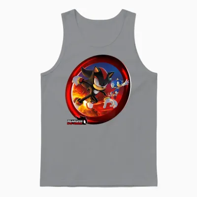 Sonic the Hedgehog, Fearless: Year of Shadow Key Art Unisex Tank Top - Sport Grey