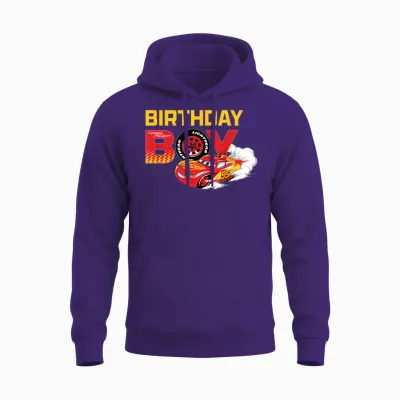Disney & Pixar's Cars “birthday Boy” Lightning Mcqueen Unisex Hoodie - Purple