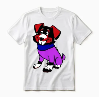 Funny Cool Dog Unisex T-Shirt - White