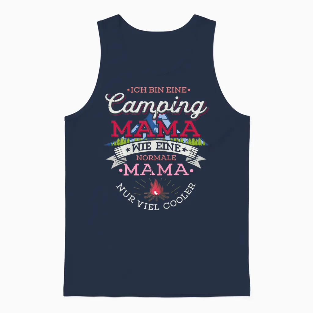 Ich Bin Eine Camping Mama Zelten Camper Coole Camperin Unisex Tank Top in Navy