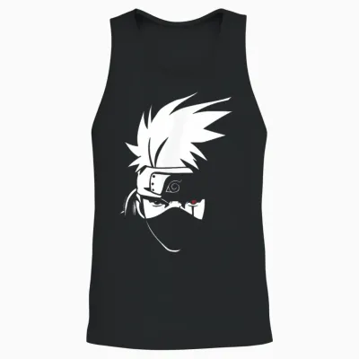 Naruto Shippuden Kakashi Run T-Shirt, Black, S Unisex Tank Top - Black