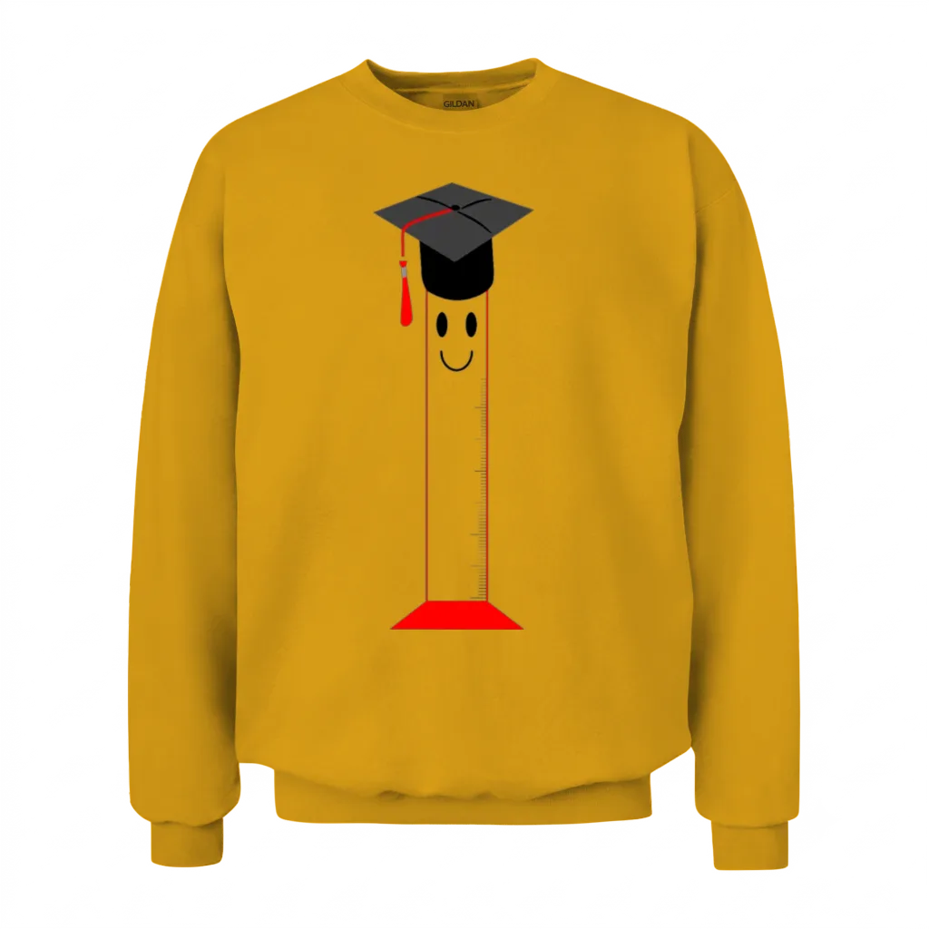 Graduated Cylinder - Funny Unisex Sweatshirt - Gold