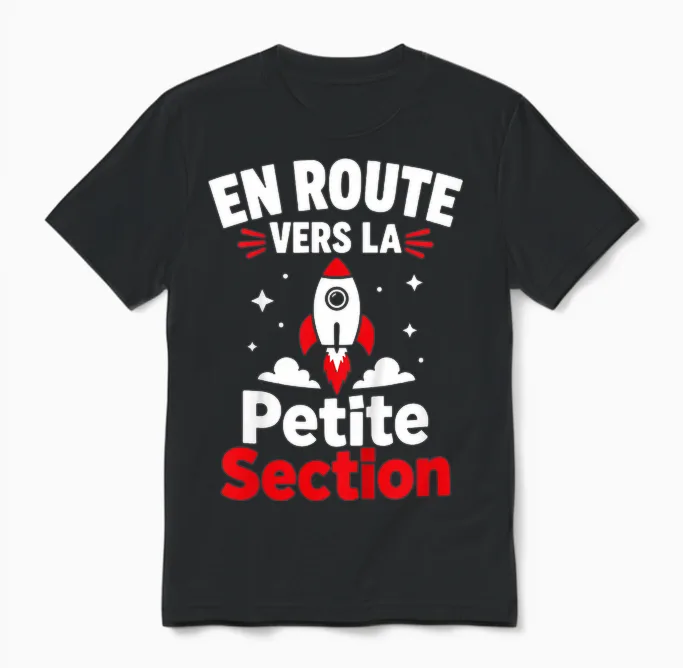 Enfant Humour Maternelle élève Rentrée Des Classes Petite Section Unisex T-Shirt in Black