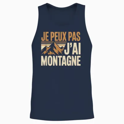 Je Peux Pas J’ai Montagne Homme Humour Rando Humoristique Unisex Tank Top - Navy