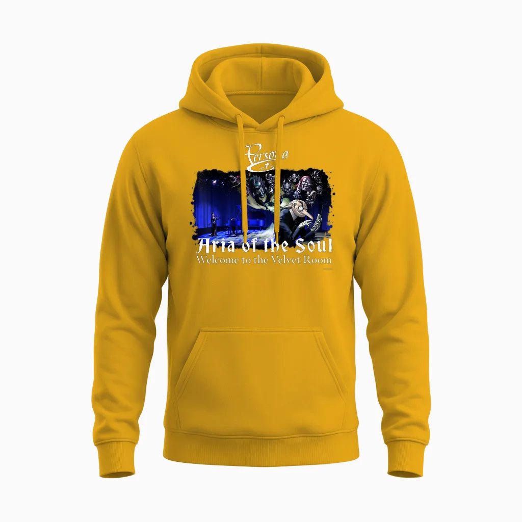 Atlus Revelations: Persona Welcome to the Velvet Room Unisex Hoodie in Gold