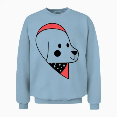 Boy Dog Couple,custom Dog Shirt,gift for Your Dog. Unisex Sweatshirt - Light Blue