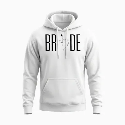 Ring Finger Unisex Hoodie - White
