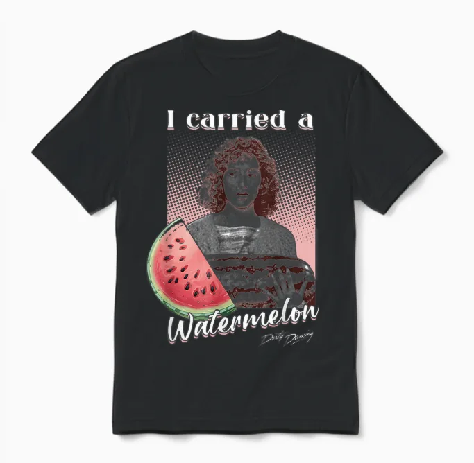 Dirty Dancing I Carried a Watermelon Photo Vintage Movie Unisex T-Shirt in Black