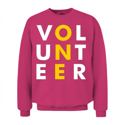 One Volunteer Funny Unisex Sweatshirt - Heliconia