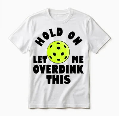 Funny Pickleball Unisex T-Shirt - White