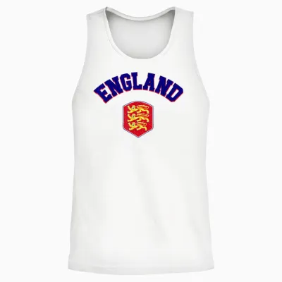 England Pride Flag Shirt British Men Women England White Unisex Tank Top - White