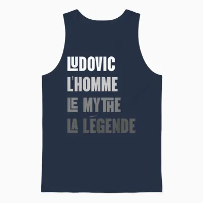 Ludovic Men's Myth Legend Custom Gift Ludovic Unisex Tank Top - Navy