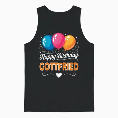 Joyeux Anniversaire En Disant Gottfried Unisex Tank Top - Black
