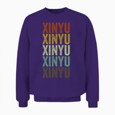 Xinyu China Retro Vintage Unisex Sweatshirt - Purple