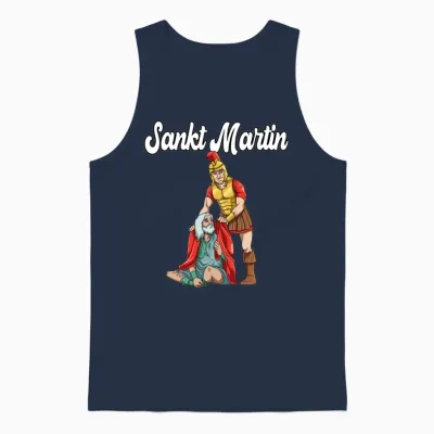 Saint Martin St Martin Unisex Tank Top - Navy